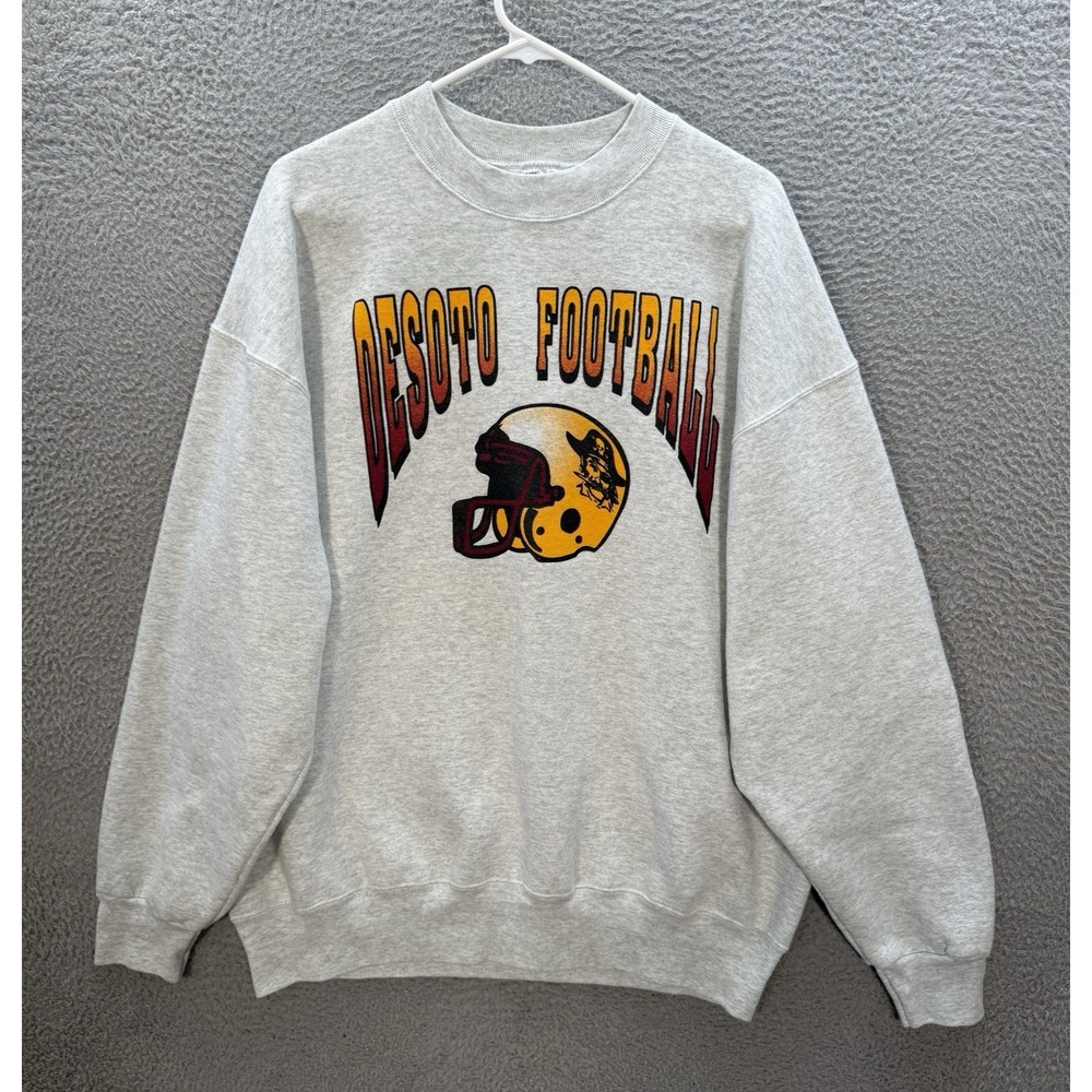 Vintage Fruit Of The Loom Sweatshirt Adult XXL Gray Crewneck Sports 1990s Y2K